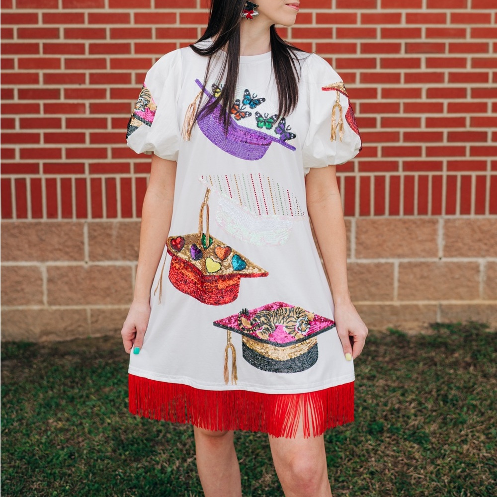 Queen of Sparkles graduation dress
